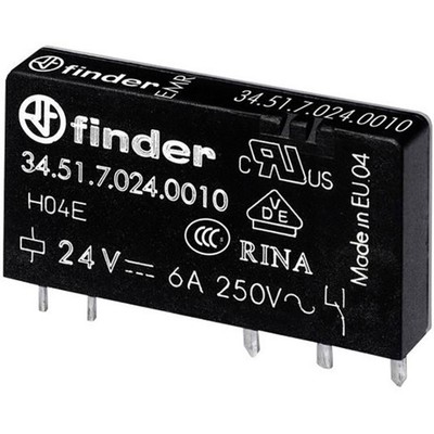 Finder 34.51.7.012.5010 Printrelais 12 V/DC 6 A 1 Wechsler 1 St.
