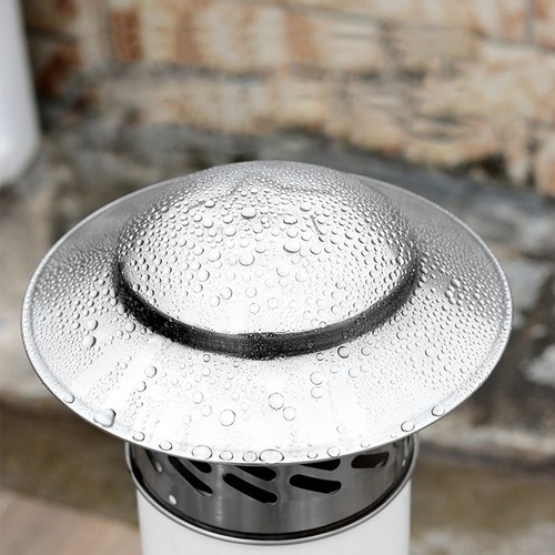 Stainles Steel Chimney Cap Exterior Wall Fresh Air Outlet Roof Pipe Exhaust Hood - Picture 18 of 69