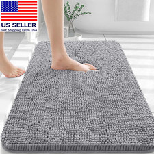 Bathroom Rugs 30X20, Extra Soft Absorbent Bath Rugs, Rubber Backing Quick Dry, M