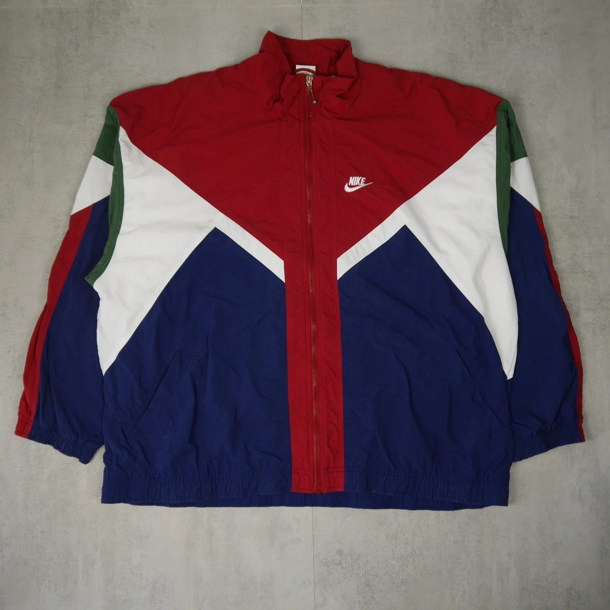 Nike Trainingsanzug Herren XL navy Colorblock Retro 90s Track Suit Jacke Hose