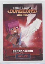 2021 Raw Thrills Minecraft Dungeons Arcade Vending Cards Common Broad Sword 07mp