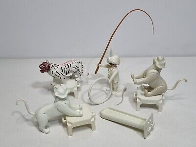 Playmobil 3646 Antique Difficult Set Tamer Beast White Tiger Playmobil 3646 Antique Difficult Set Tamer Beast White Tiger