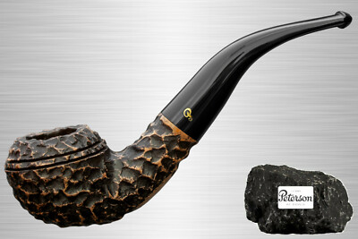 Peterson Aran Rustic 999 Pfeife Half-Bent Rhodesian rustiziert für 9mm Filter