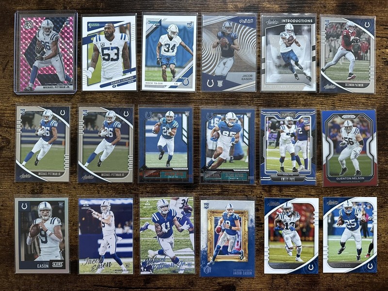 Indianapolis Colts 31-Card lot. Prizm, Donruss, Chronicles, Absolute & More!