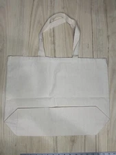 Large Canvas Grocery Shopping Bags,Reusable Blank Cotton Cloth Grocery Tote New