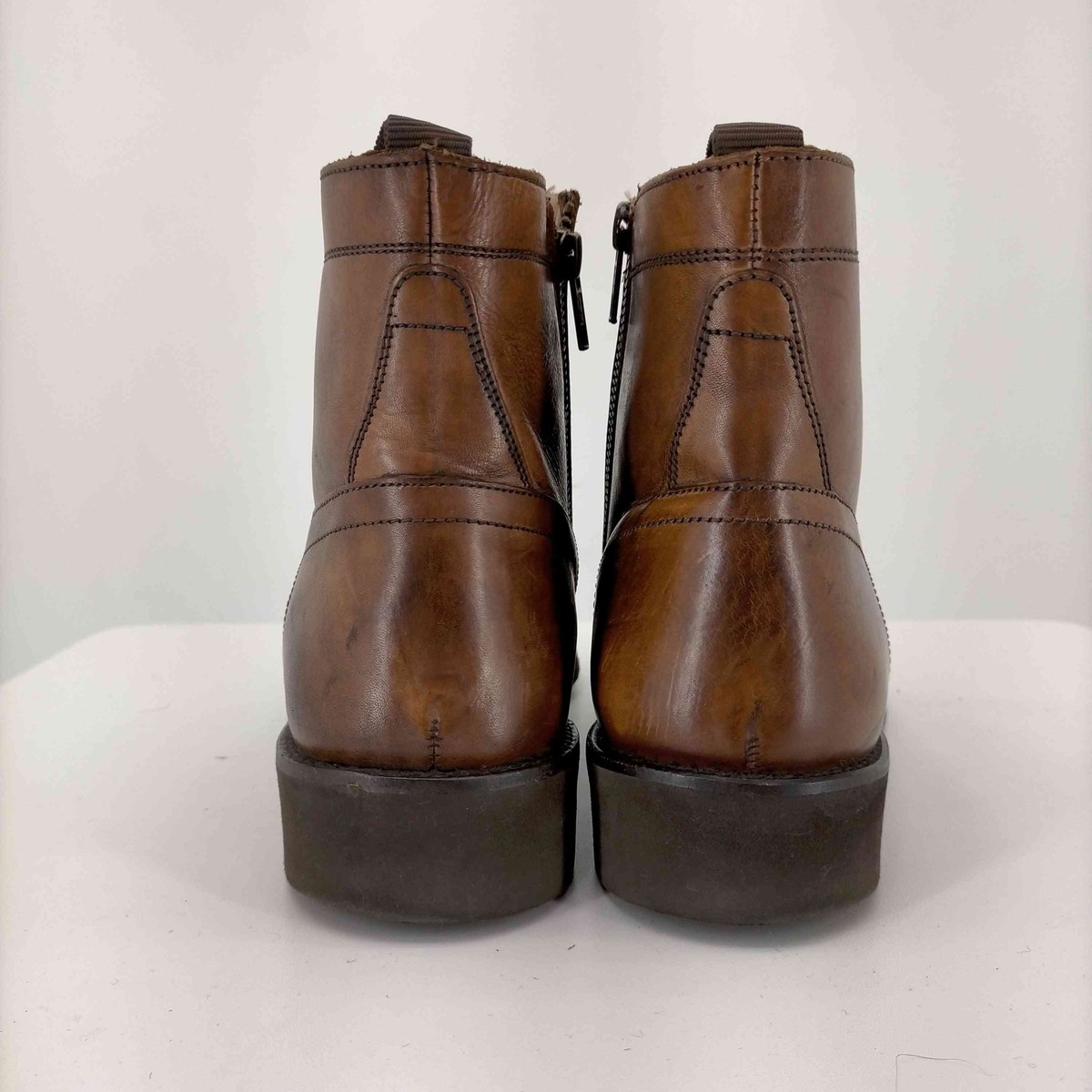 Unline By Alfredobannister Side Zip Lace Up Boots 43 9Du00