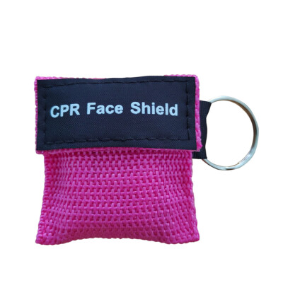 200 pcs CPR Printed Nylon Keychain Pouch first aid kit cpr CPR Face Shield