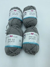 4 Skeins Gray 100 Merino Washable Sport Weight Wool Yarn - ITALY