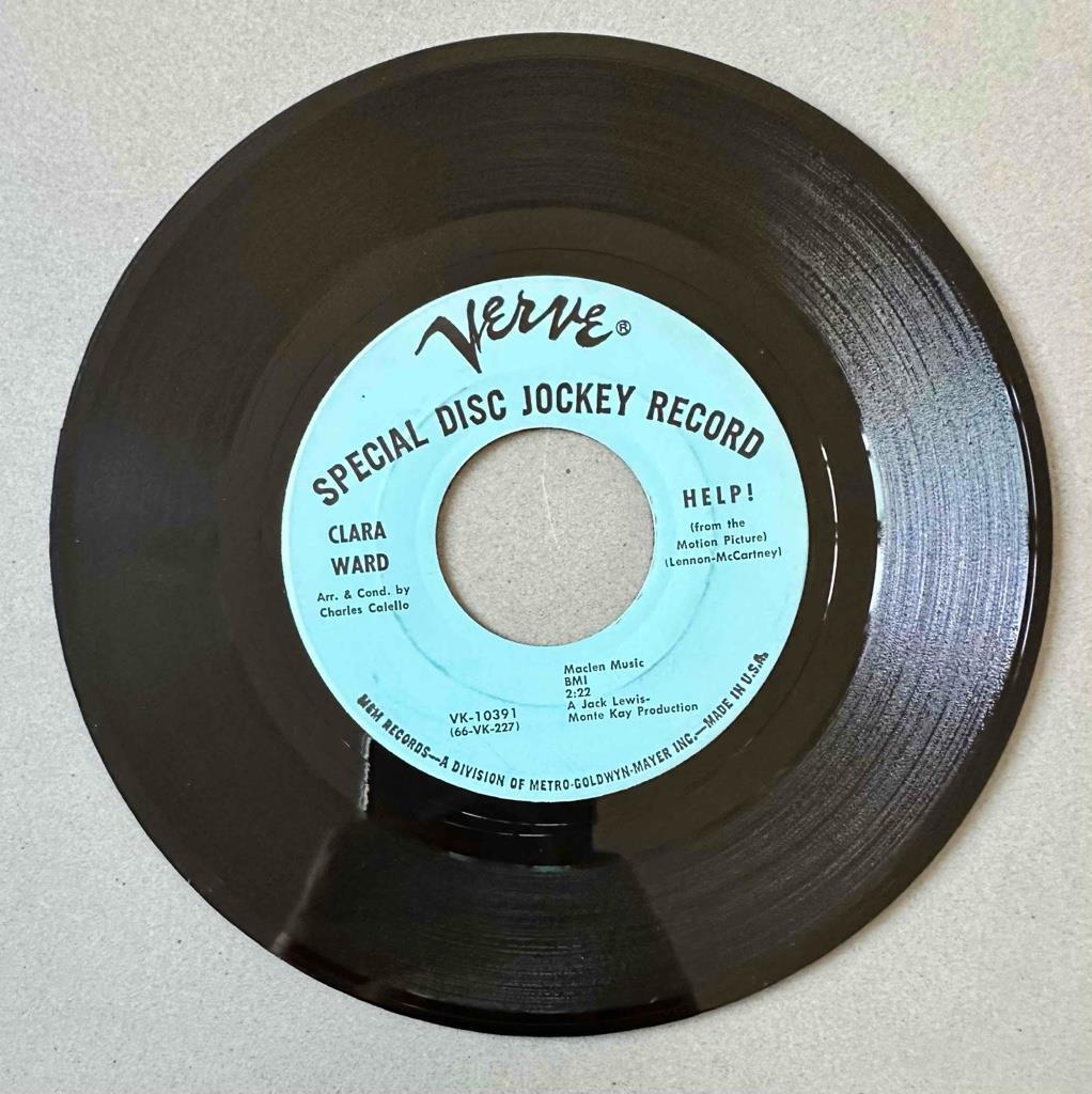 Northern Soul 45 Clara Ward - Help!/Smile * Verve Promo