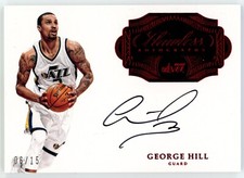 2016-17 Flawless Autographs Ruby George Hill Auto 6/15 #FA-GHI