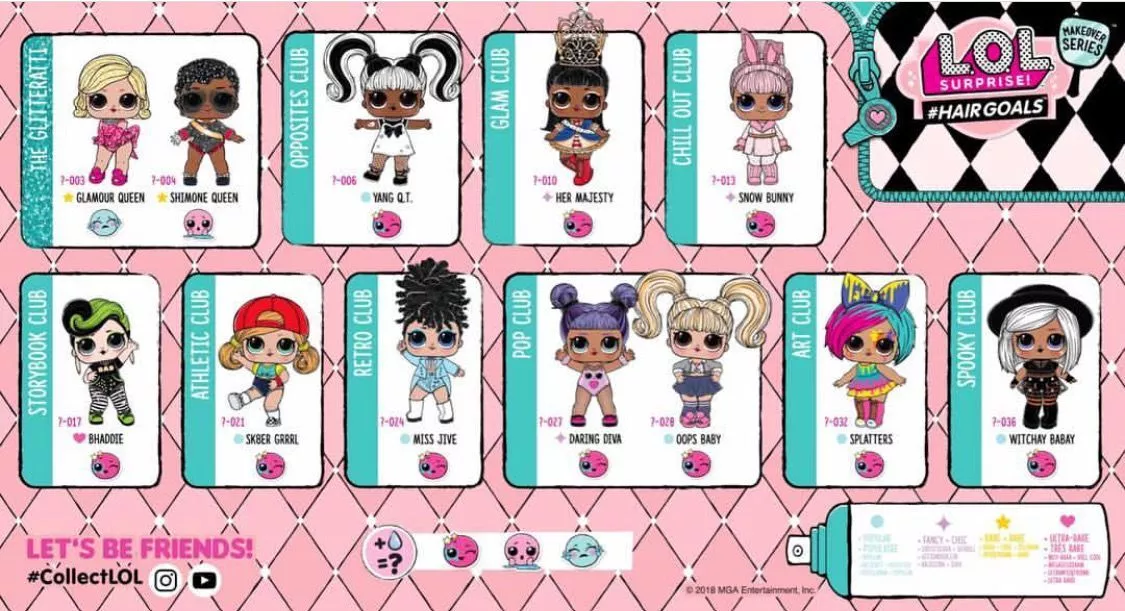 Lol surprise series sales 1 wave 1 checklist