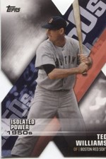 2020 Topps Series 1 TED WILLIAMS Decade of Dominance Die-Cut - RED SOX - #16