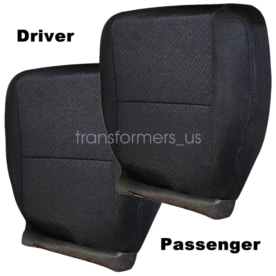 Cubierta de asiento inferior de tela negra para conductor y pasajero GMC Sierra Yukon 2007-2014 Foto 2 de 4