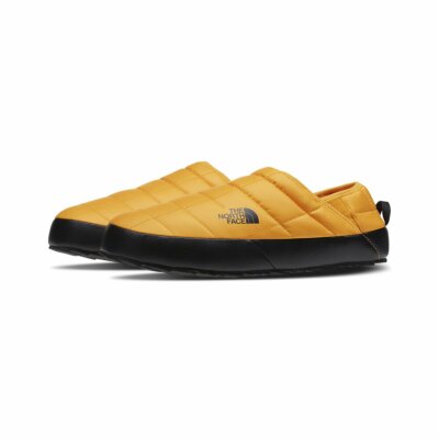 North Face Thermoball Traction Pantolette V NF0A3UZNZU3 Summit Gold/Schwarz Gr. UK 12 