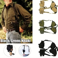 Tactical Underarm Shoulder Gun Holster for Pistol Concealed Carry with Mag Pouch