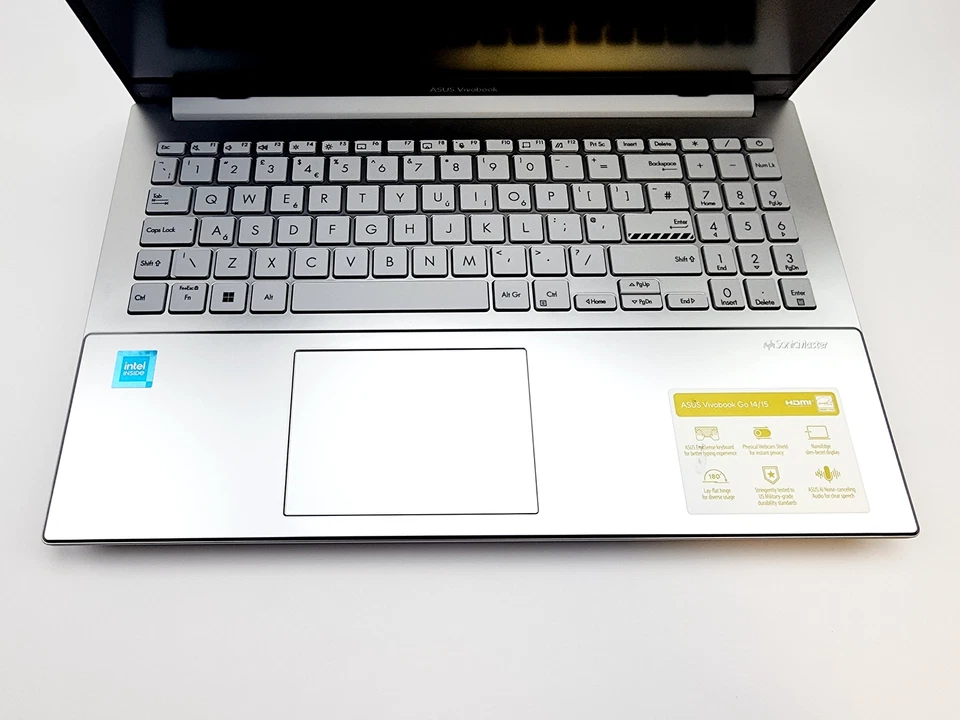 Asus Vivobook Go 15" 128GB UFS Intel N100 4GB DDR4 E1504GA Silver Excellent - Image 4 of 4