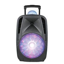 SuperSonic 12" Light-Up Portable Bluetooth DJ Speaker Disco Light IQ-6112DJBT