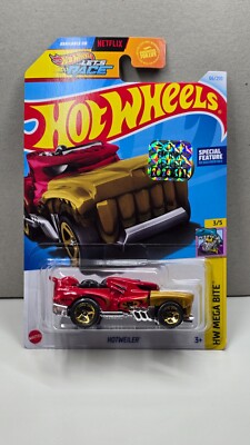 2024 Hot Wheels HOTWEILER HW Mega Bite Car from Sealed Factory Sticker Set