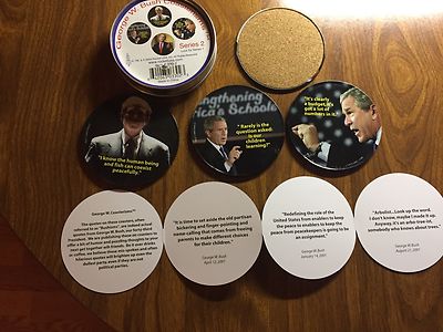 George W Bush coasterisms coasters--new