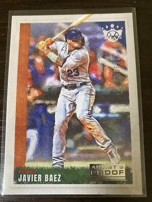 #ad 2022 Diamond Artists Proof Javier Baez 99 Detroit Tigers 🐅 ⚾️🐯 Hard Pull $5.99