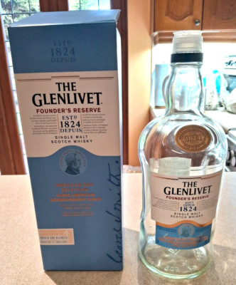 The Glenlivet Founder's Reserve Single Malt Scotch 1.75L EMPTY BOTTLE ONLY