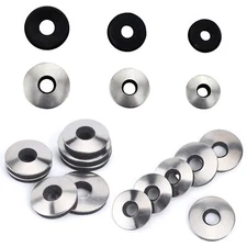 138 pcs Stainless Steel EPDM Bonded Sealing Neoprene Rubber Washers for #4/ #...