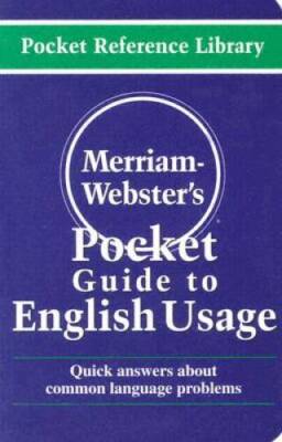 Merriam-Websters Pocket Guide to English Usage - Paperback - GOOD