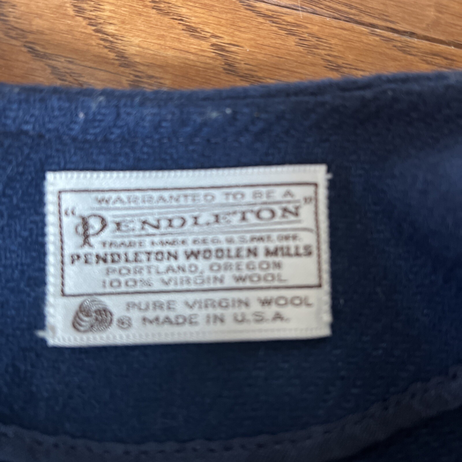 PENDLETON Navy  Blazer suit jacket 100% Virgin Wo… - image 6