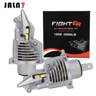 H4 LED Headlight Bulb Motorcycle Light Fighter Car Lamps CSP7035 6500KDC 12V 24V