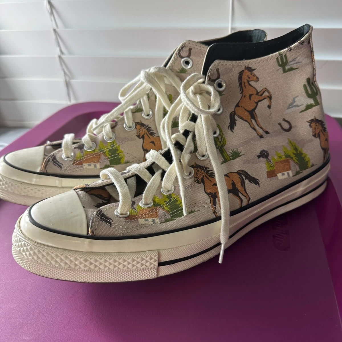 New Converse Chuck 70 High Western Horses Size Men s 10 Women s 12