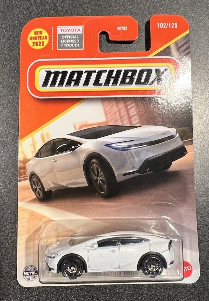 2025 New Matchbox White 2023 Toyota Prius Prime HTF