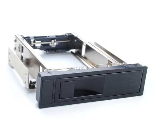 5.25" Drive Hot-Swap Mobile Rack Enclosure Bracket Bay Tray For 3.5" SATA HDD - Picture 1 of 10