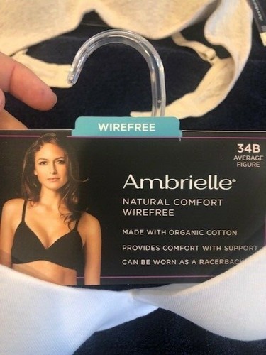 ambrielle natural comfort wirefree bra