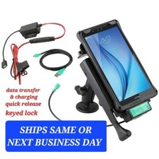Locking Vehicle Car Mount IntelliSkin w GDS Samsung Galaxy Tab E 8 Charge  Data
