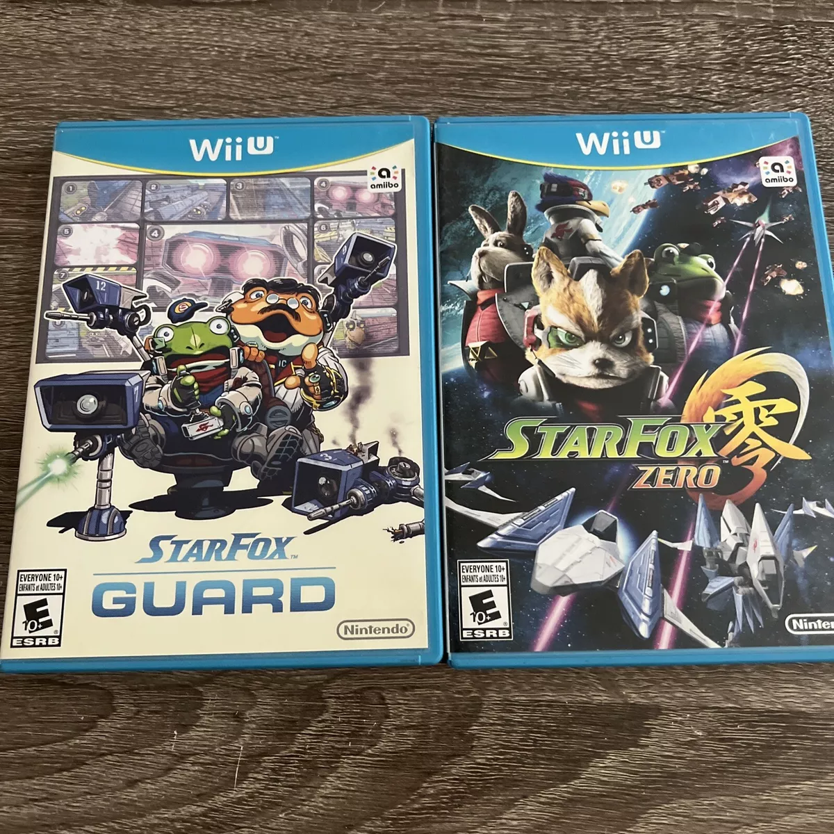 Nintendo Star Fox Guard & Zero Lot Of Two Games Wii U Video Game