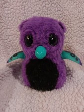 Spin Master Hatchimals Purple Teal, Black Belly WORKS Good Condition