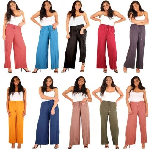 Pantalon palazzo grande taille sales
