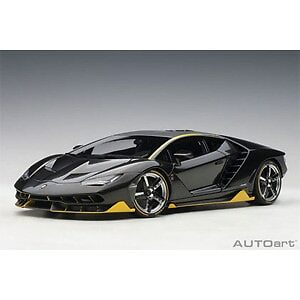 Auto art 1/18 Lamborghini Centenario (Carbon Black / Yellow Accent