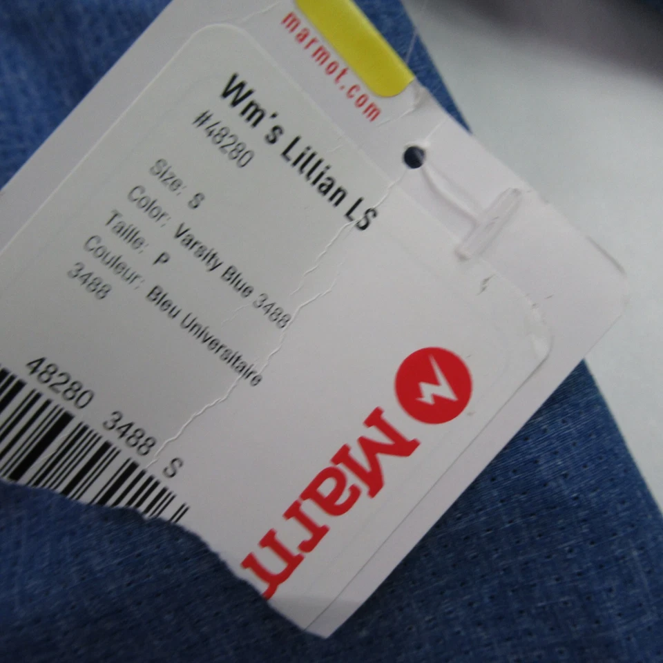 Camisa Marmot Mujer Pequeña Manga Larga Botón Delantero Exterior Vapor Muelles Foto 3 de 4