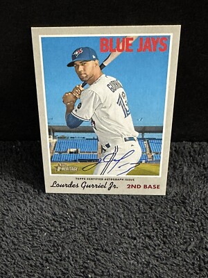 Lourdes Gurriel Jr 2019 Topps Heritage Real One Auto #ROA-LGU
