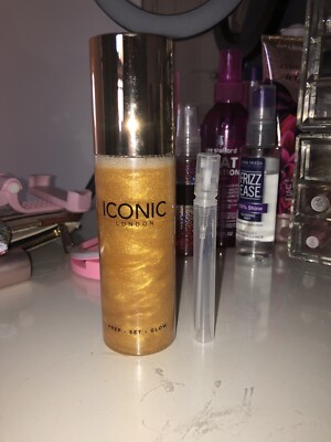   Iconic London Prep - Set - Glow Spray 5ml Probenschirm Gold Limited Edition  