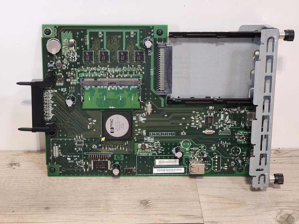 HP Color LaserJet CP3525x Main Formatter Board with Ethernet & USB Ports - Image 3 of 4