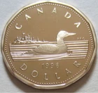 Photo of a 1996 Canada Loonie from an eBay listing that sold on Jul 9, 2026