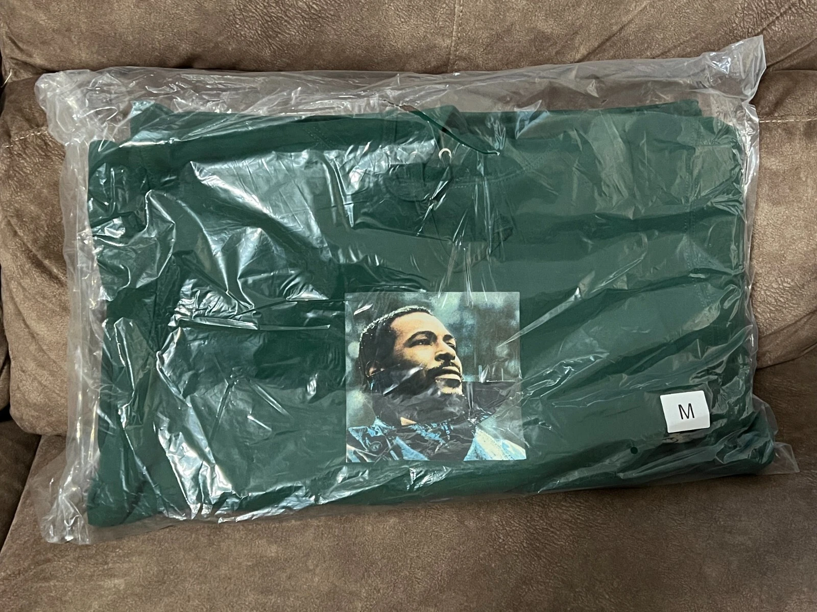 ~ NEUF ~ Sweat à capuche Supreme Marvin Gaye taille M VERT