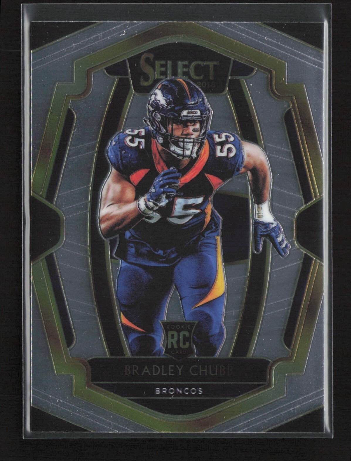 2018 Panini Select Premier Level Bradley Chubb RC #178 Denver Broncos