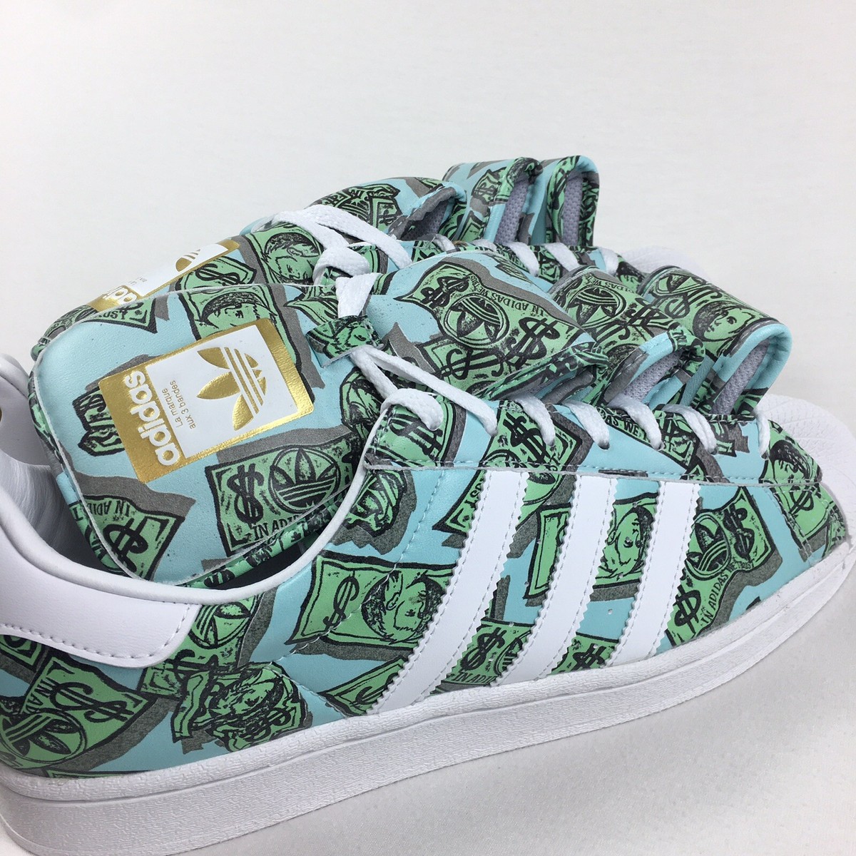 Adidas X Jeremy Scott Money Superstar Sneakers Men's Shoes Size 9