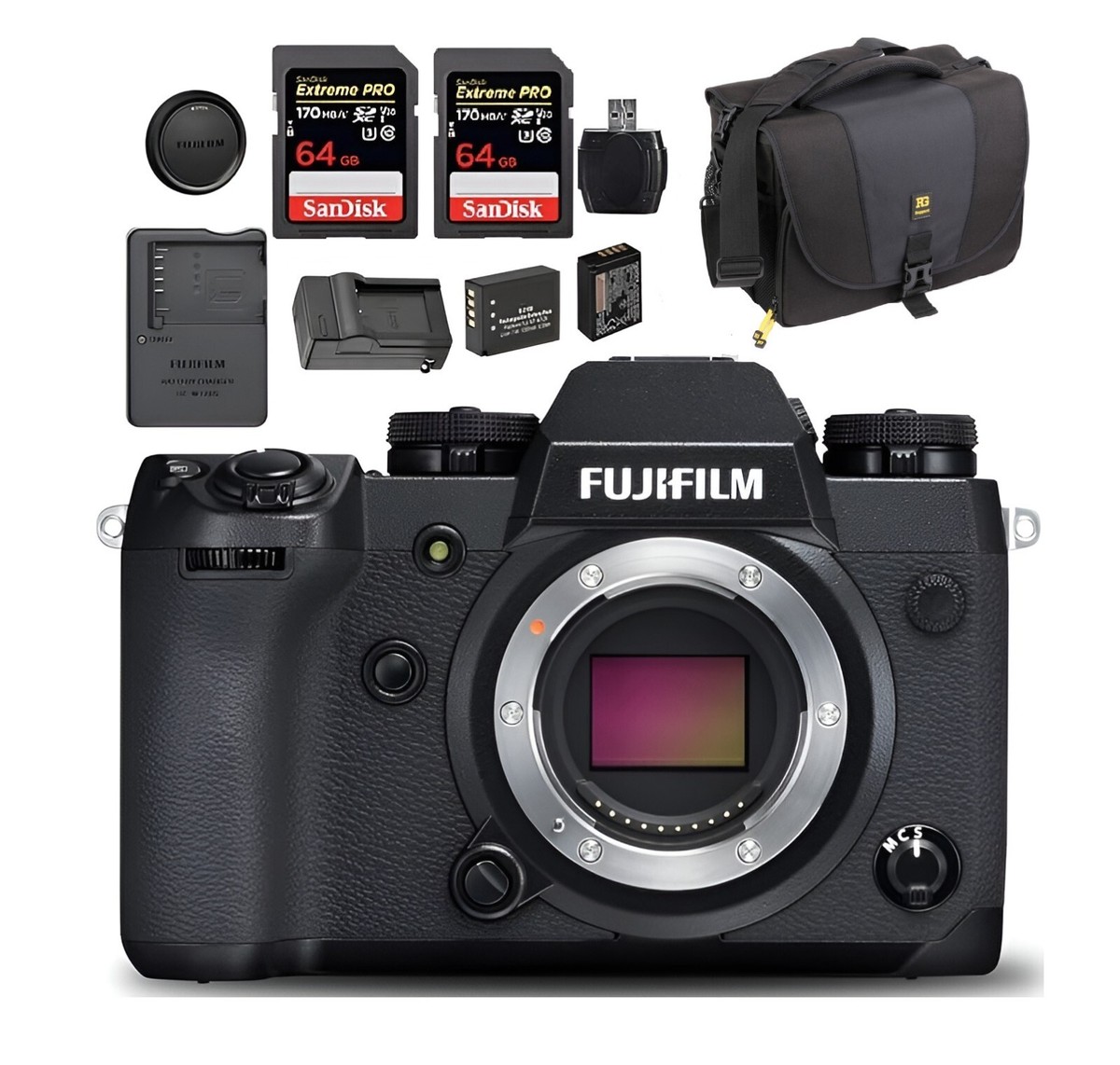 Fujifilm X-H1 Mirrorless Digital Camera Body Only - Black