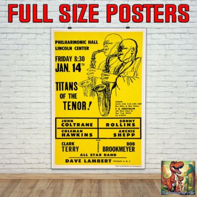 John Coltrane 1966 Philharmonic Hall New York Tour Poster ähnlich A1 36''x24''