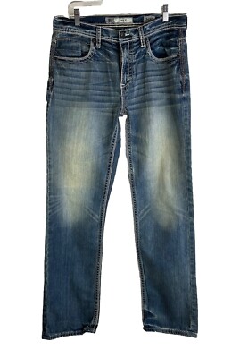 NWOT BKE Buckle Jake Thick Stitched Denim Blue Jeans Mens 34 XL