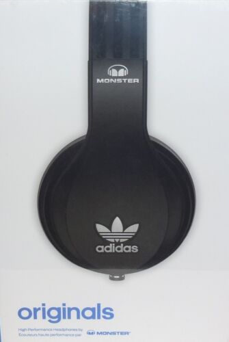 Monster adidas Originals Over the-Ear Headphones Black 128554 Brand New - Photo 1 sur 4